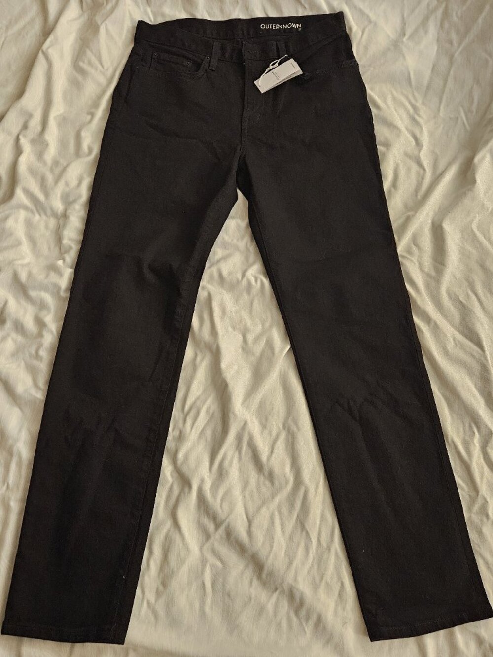 Outerknown S.E.A. Mens Jeans Local Straight Fit 31 x 32 MSRP $148 Black NWT